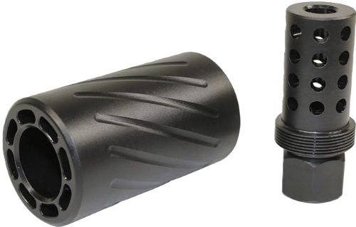 Guntec AR 300 Blackout Muzzle Comp & QD Blast Shield
