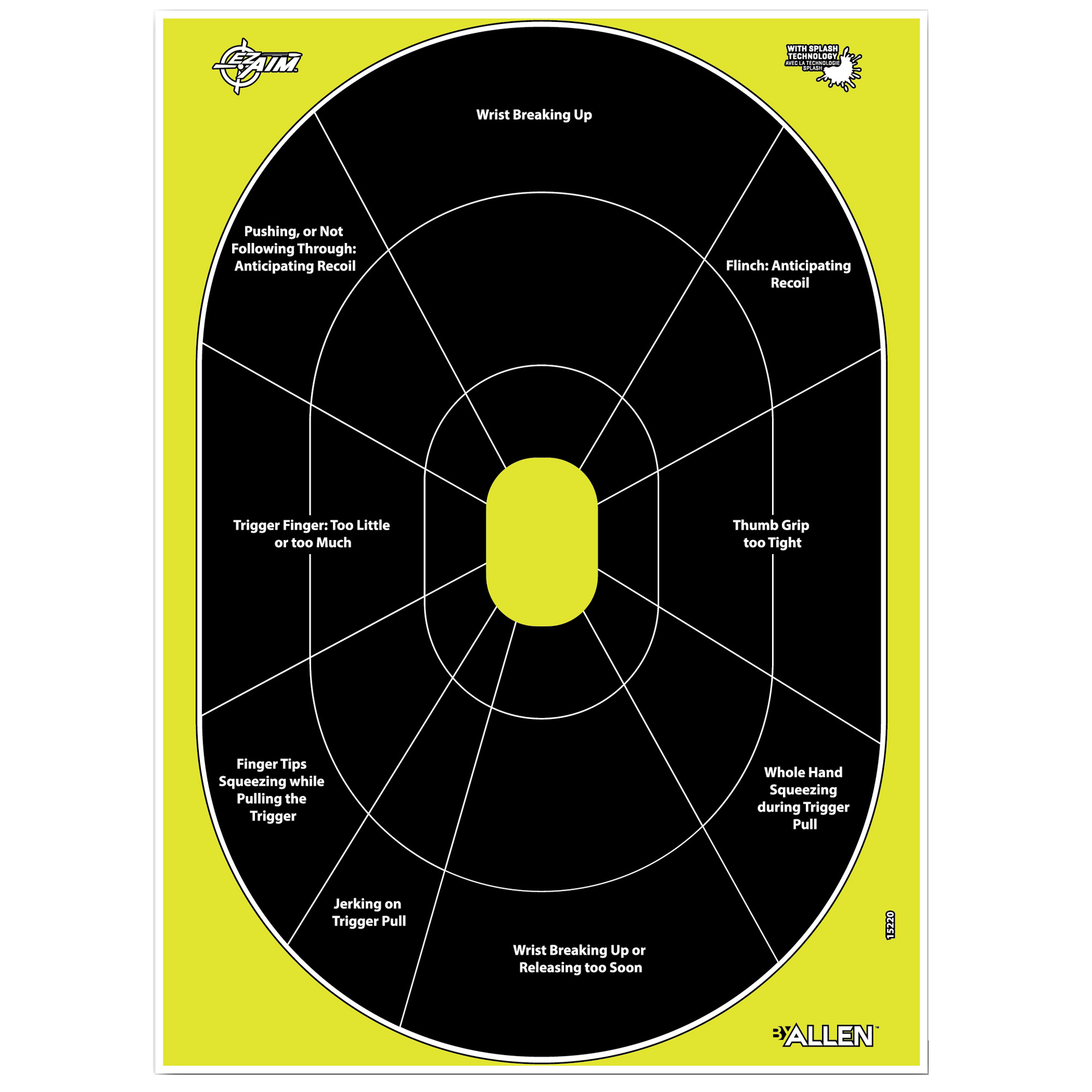 Allen EZ AIM Non-Adhesive Paper Target, 46" - 15220