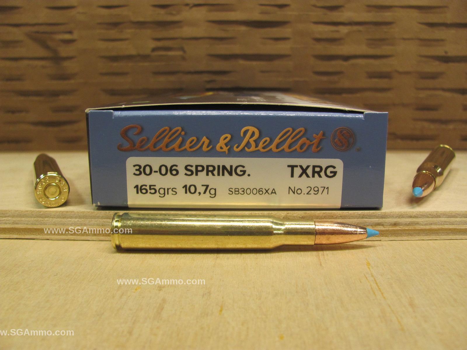 240 Round Case – 30-06 Springfield 165 Grain TXRG Sellier Bellot Exergy Ammo – SB3006XA