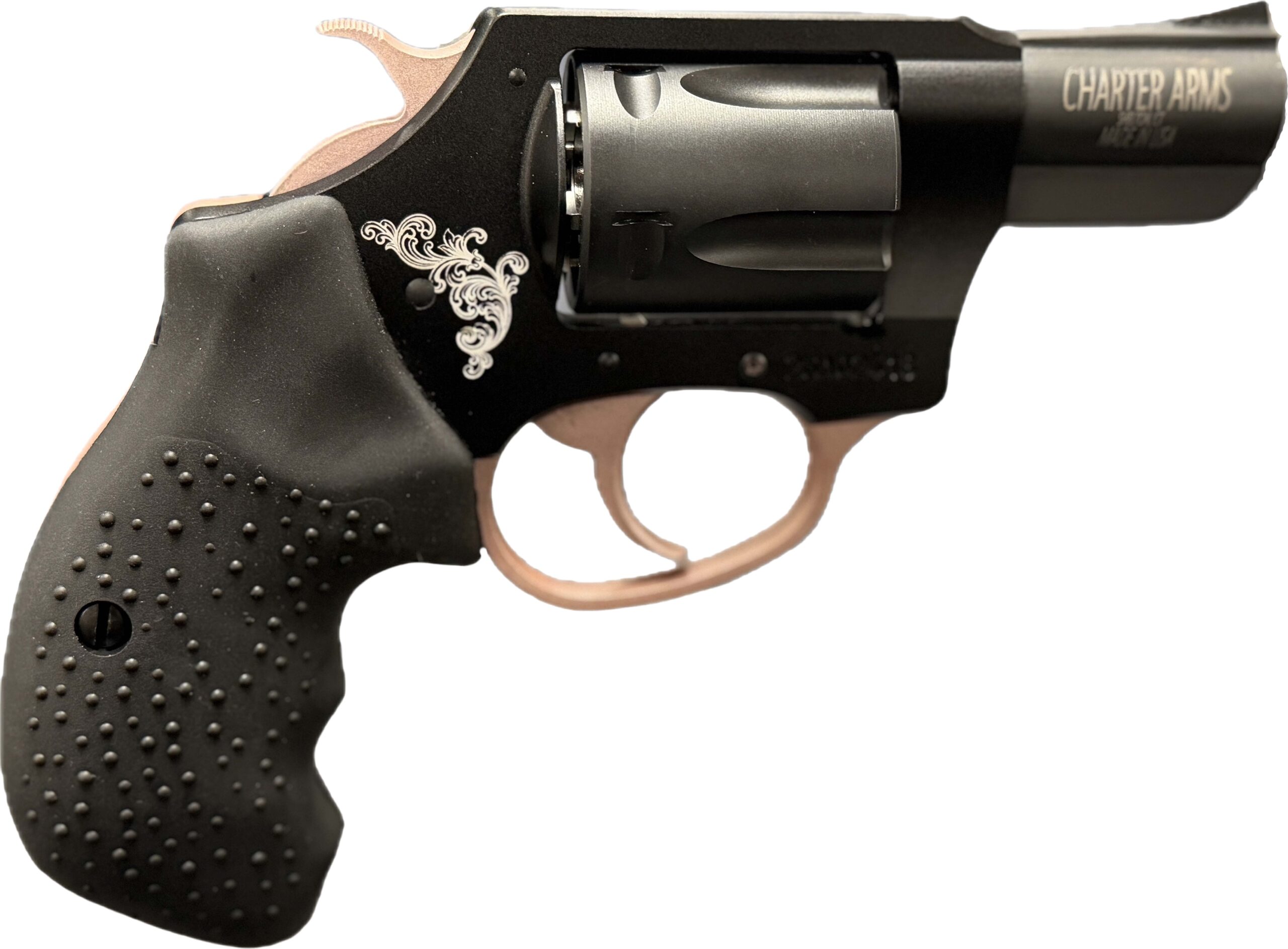 Charter Arms Cougar .38 Special Revolver Black/Rose Gold