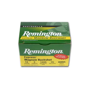 Remington Ammunition 1235B00 Express Magnum  12 Gauge 3.5 18 Pellets 00 Buck Shot 5 Bx/ 50 Cs
