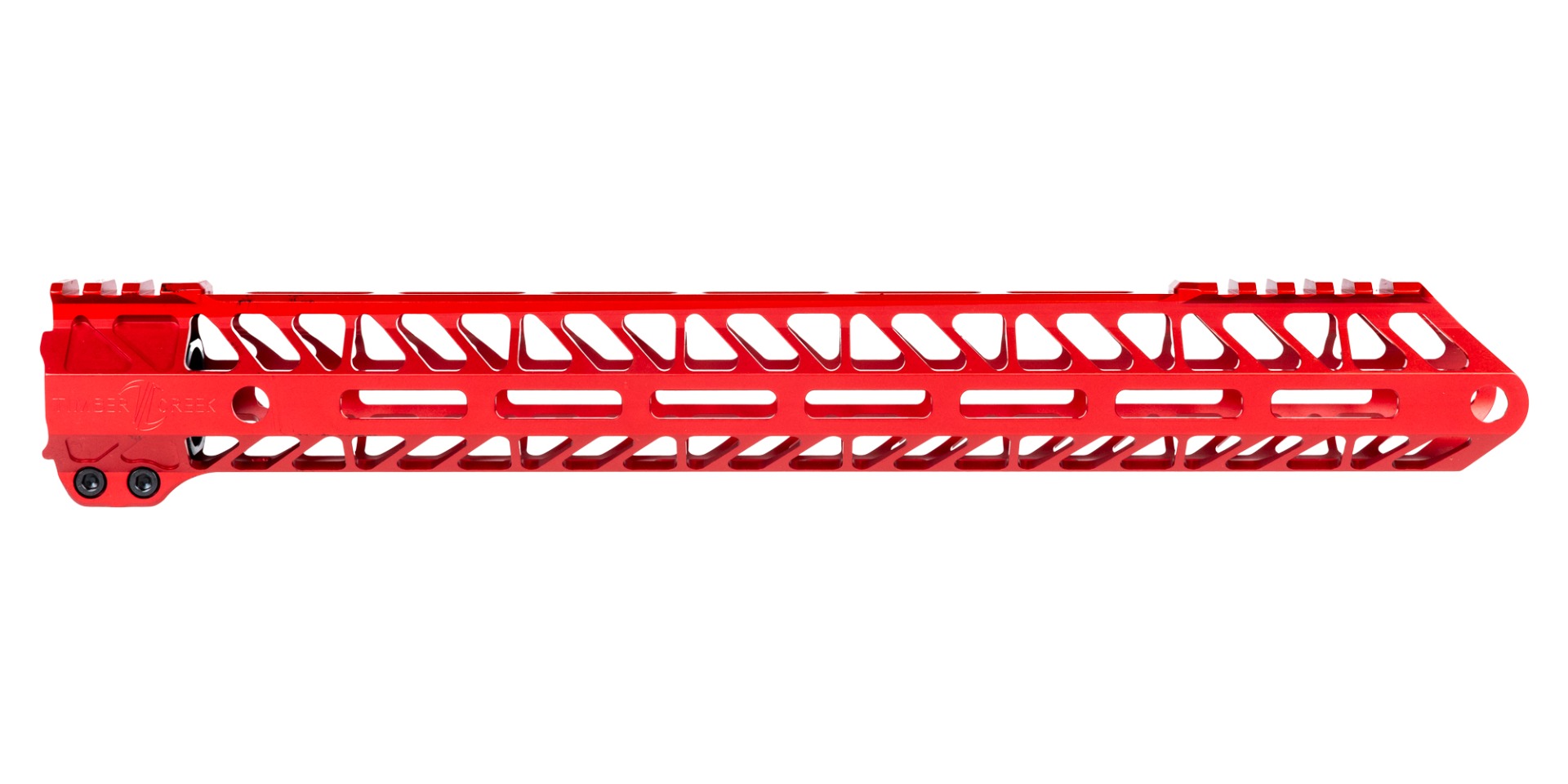 Timber Creek Ultralight Enforcer 15" MLOK Handguard, Anodized Red - UL E15 HG RED