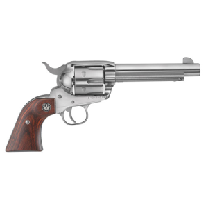 RUGER Vaquero 357 Mag 5.5" 6rd Revolver - Stainless | Hardwood