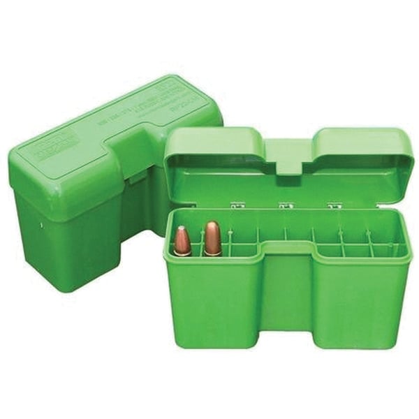 MTM Case Gard .300 WSM/.45-70 Government Flip-Top Ammo Box, 22rds Green