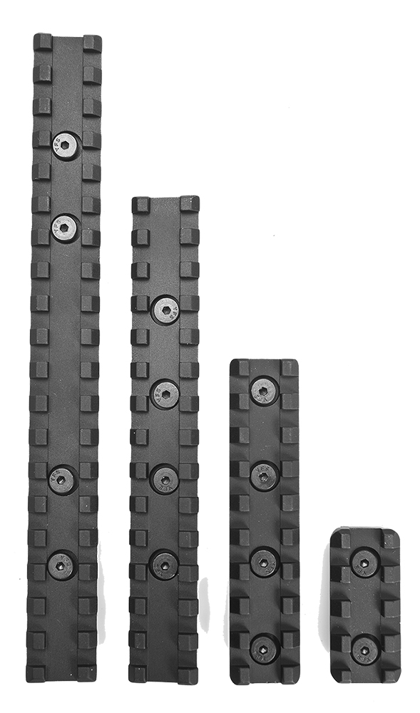Samson Manufacturing KeyMod 4" 6061 T6 Aluminum Picatinny Rail Kit, Hardcoat Anodized Black - KM-4-KIT
