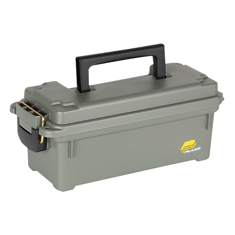Plano Synergy 4 Round Element-Proof Compact Field Ammo Box, Olive Drab Green - 121202