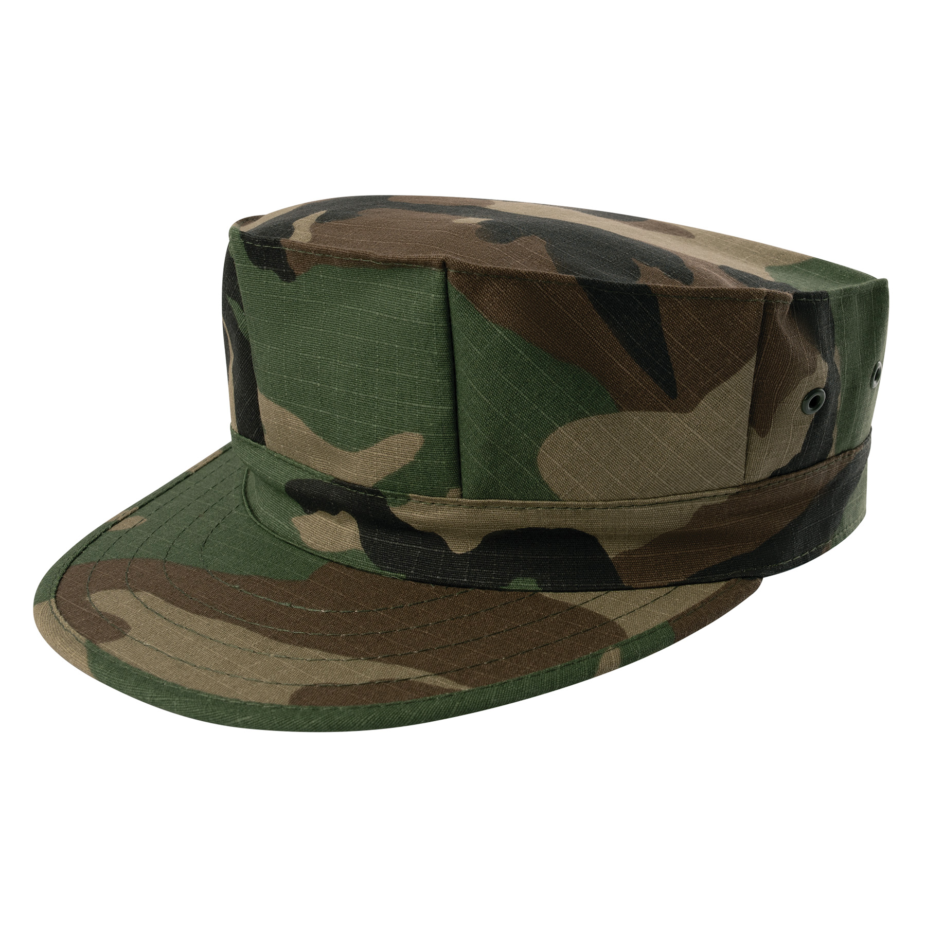 Rothco 8 Point Military Cap - Woodland Camo, Medium