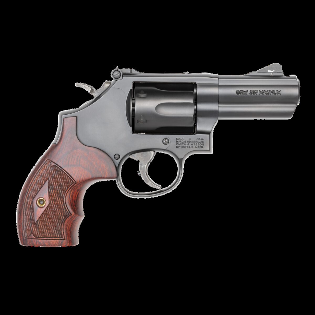 Smith and Wesson 19 CARRY COMP 357MAG 3" NS 12039|POWERPORT BBL|NIGHT SGTS