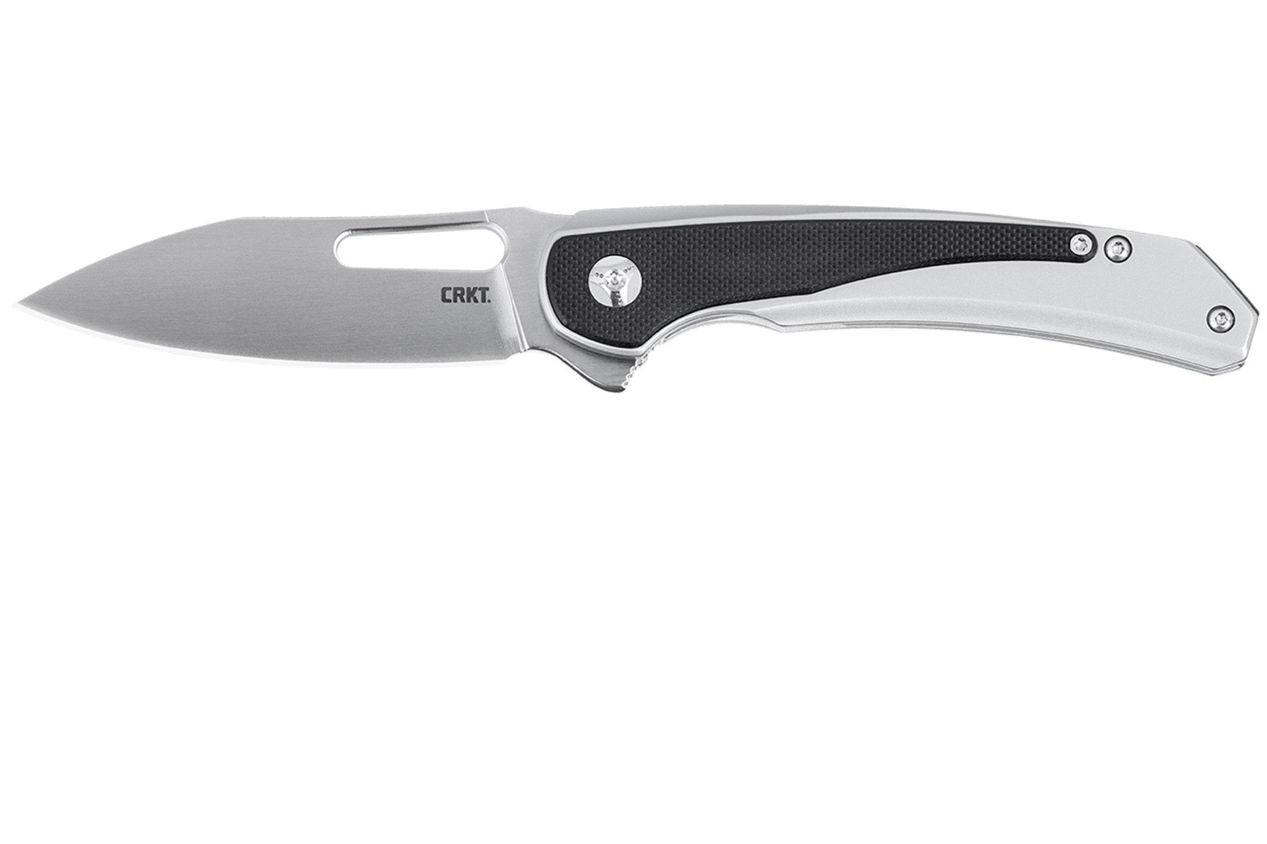 CRKT Padawan Folding Knife Drop Point, Black/Gray