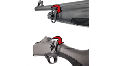 GG&G Beretta 1301 Tactical Shotgun QD Front & Back Sling Attachment with QD Rectangular Sling Swivels