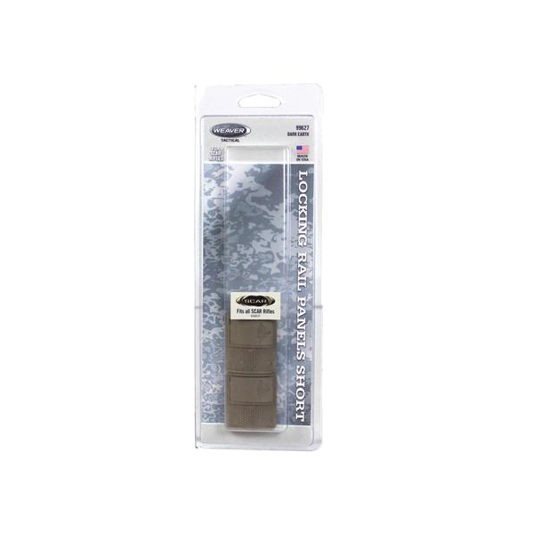 Weaver 2-Pack SCAR Locking Rail Panel 1.60", Flat Dark Earth