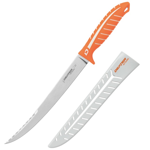 Dexter Dextreme Duo Edge Stiff 10" Fillet Knife, Orange - DX10S