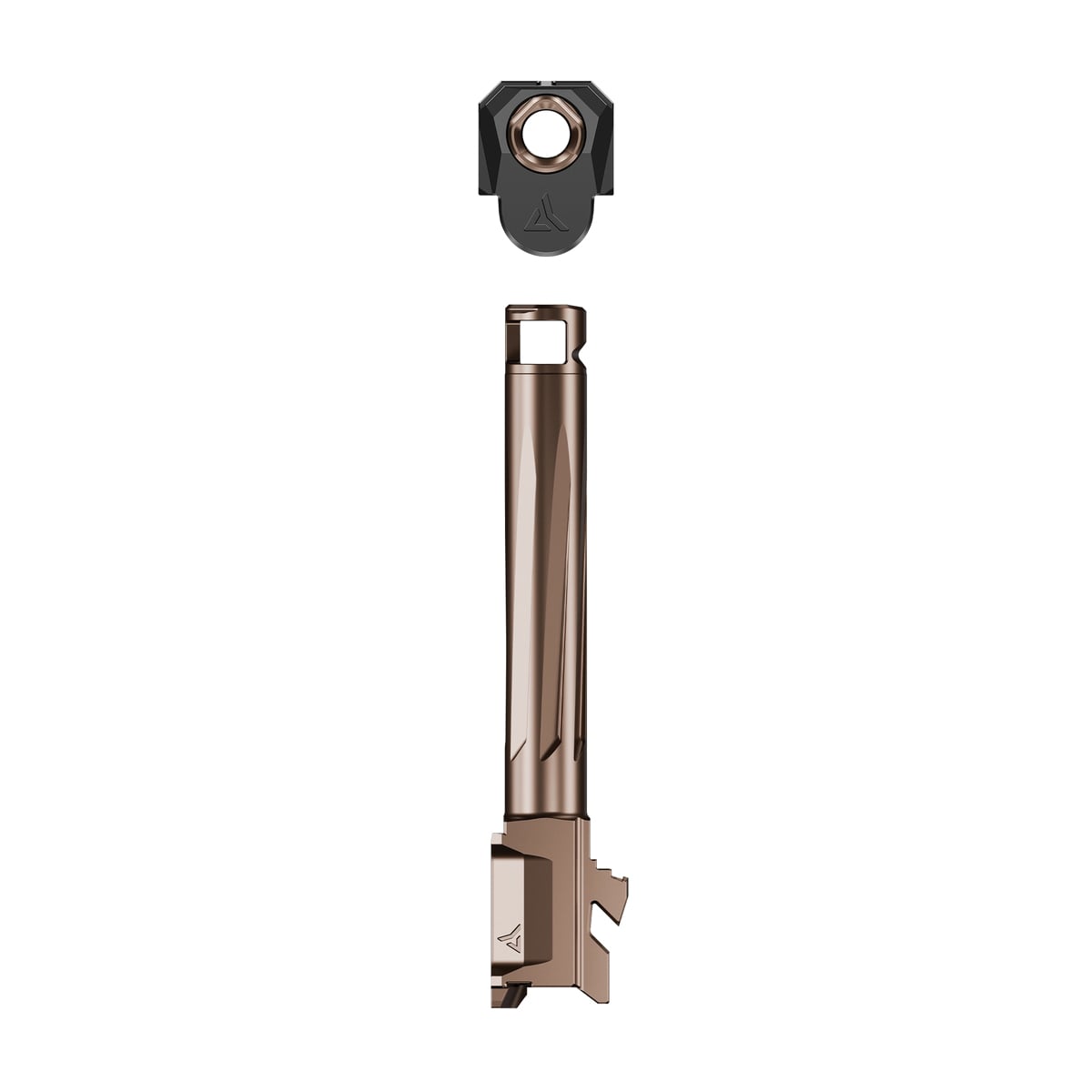 Radian Weapons Afterburner + Ramjet Barrel and Compensator 9mm Fits Glock Gen 5 G17, Bronze/Black