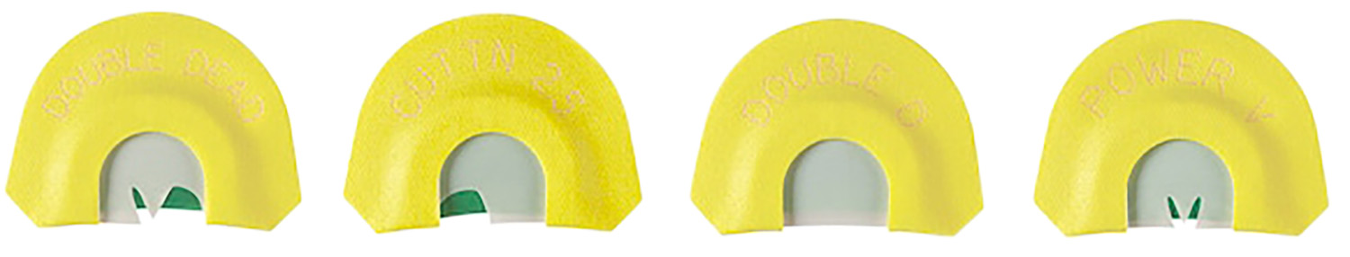 HS Strut Fearsome Turkey 4-Piece Mouth Call Set, Yellow