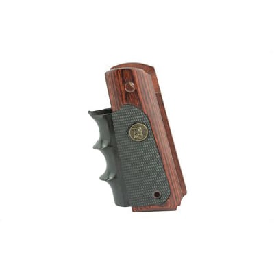 Pachmayr American Legend Grip Fits Colt 1911, Wood/Rubber/Black - 00423