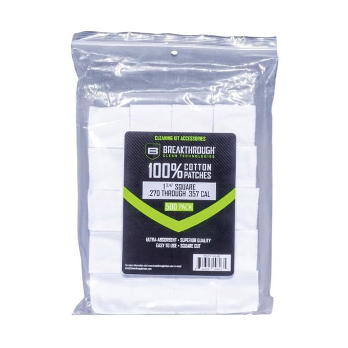 Breakthrough Clean 100% Cotton Square Patches 1.75" x 1.75" - BT-CP-S-1-3/4-500