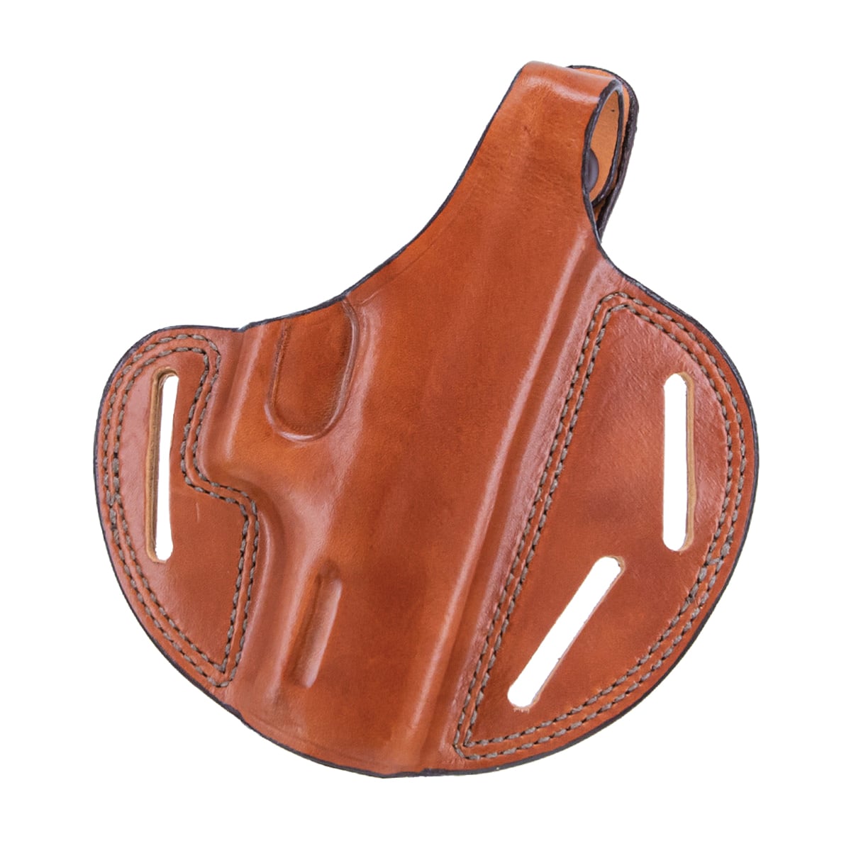 Bianchi Model 7 Shadow II Ruger GP141 OWB Holster RH Leather, Tan