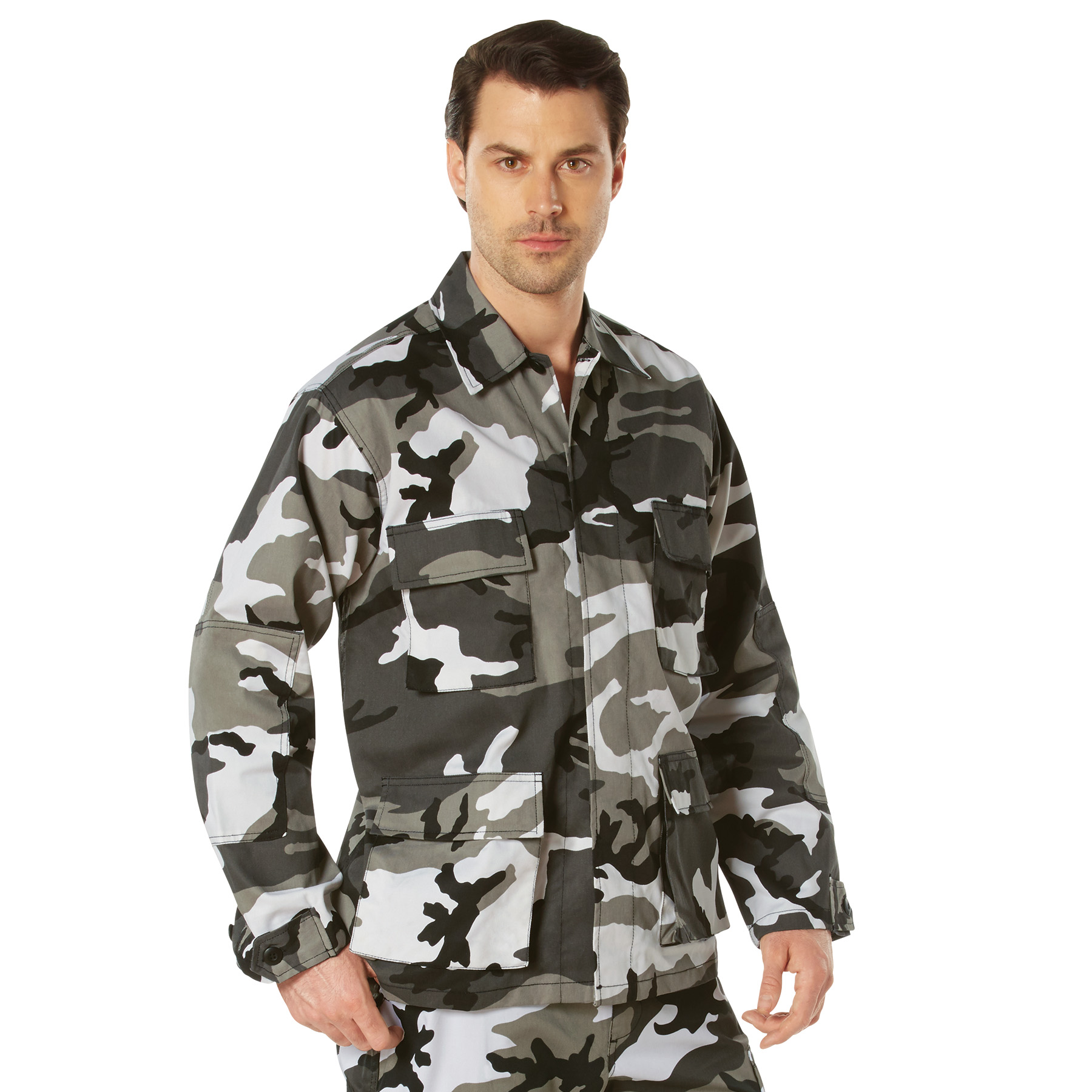 Rothco Twill Bdu Shirt - City Camo, Large