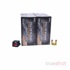 BUNDLE DEAL: Holosun EPS Red Dot Pistol Sight and 500 Rounds of Ammo - CCI 9mm 115 Grain