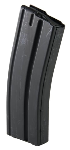ASC Magazine: AR-15: 6.8 SPC 25rd Capacity Black Marlube Stainless Steel Gray Follower - 25-68-SS-BM-G-ASC