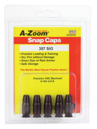 A-Zoom .357 Sig Snap Caps - 5 Pack - 15159