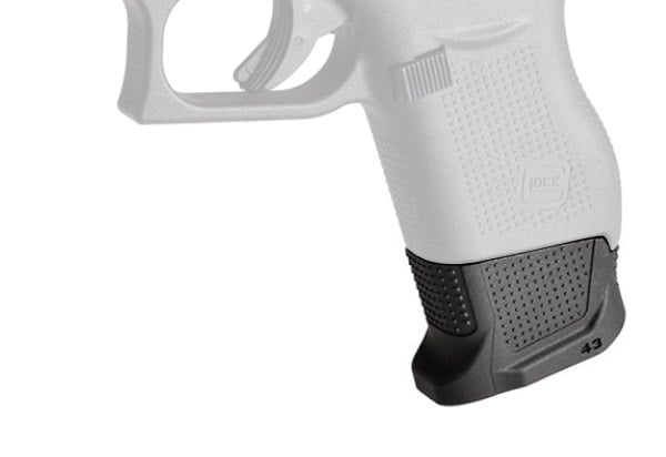 Strike Industries Enhanced Magazine Plate for Glock 43, Black - SI-EMP-G43-BK