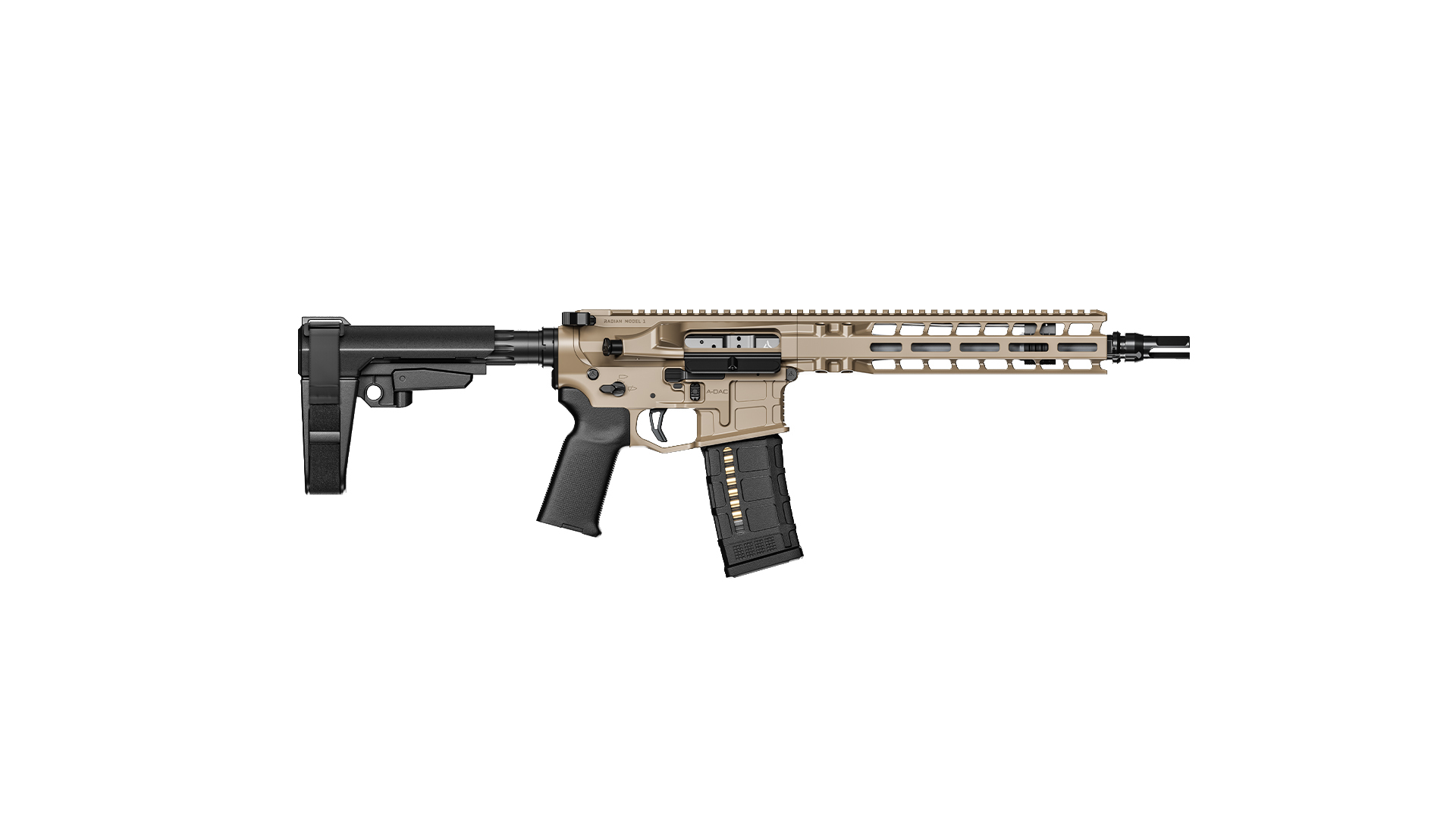 Radian Weapons Model 1 10.5" 223 Wylde Pistol - FDE