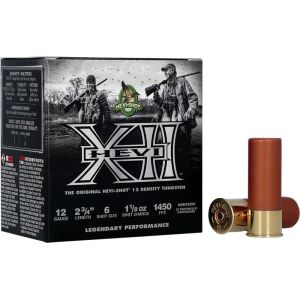 Hevishot HEVI-Shot HS51316 HEVI-XII 12GA 2.75\" 1 1/8oz Tungsten #6 Shot 25 Per Box
