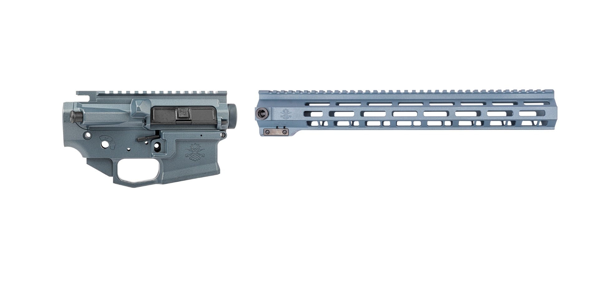 Sabre-15 Enhanced Builder Set - 15" QDSM V2 Rail, Blue Titanium