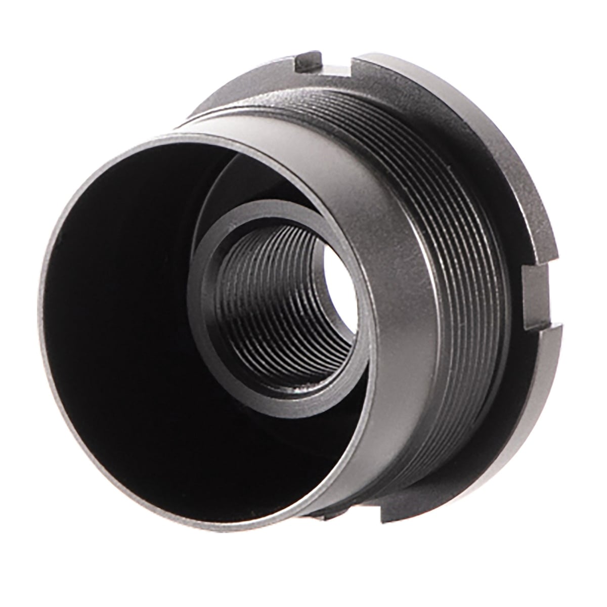 Dead Air P-Series Fixed Mount 1/2-28 Fits Ghost 45, Black - Secure Fit - DA410