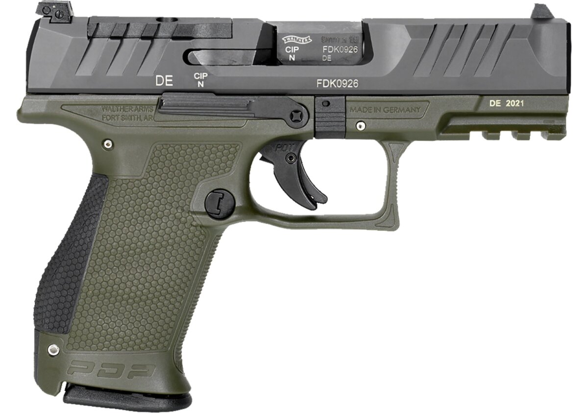 Walther Arms PDP 9MM CPT 4" BLK/GRN OR 15+1 2858428
