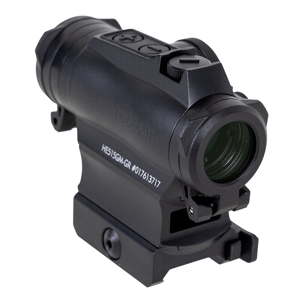 Holosun HE515GM 2 MOA Micro Solar Green Dot Sight With Shake Awake - HE515GM-GR
