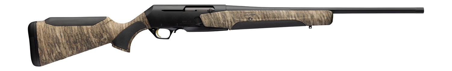 Browning 039029229 BAR MK4 Hunter Full Size 300 Win Mag 3+1 24" Matte Blued Steel Barrel Aluminum Alloy Drilled Tapped Receiver, Mossy Oak Bottomland Adj Shim Synthetic Stock