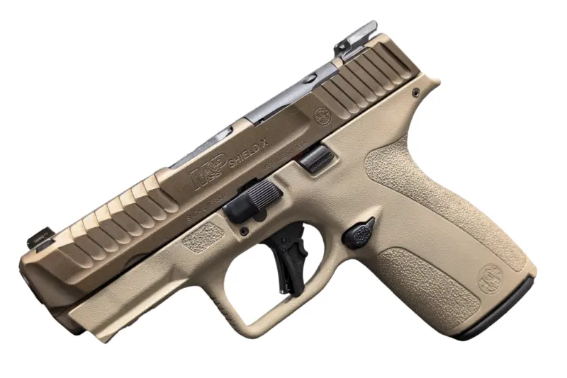 SMITH WESSON M 9 SHIELD X NTS MCMILLAN/MIDNIGHT BRNZ PISTOL 3.6" N.S. 1-13RD, 1-15RD MAG