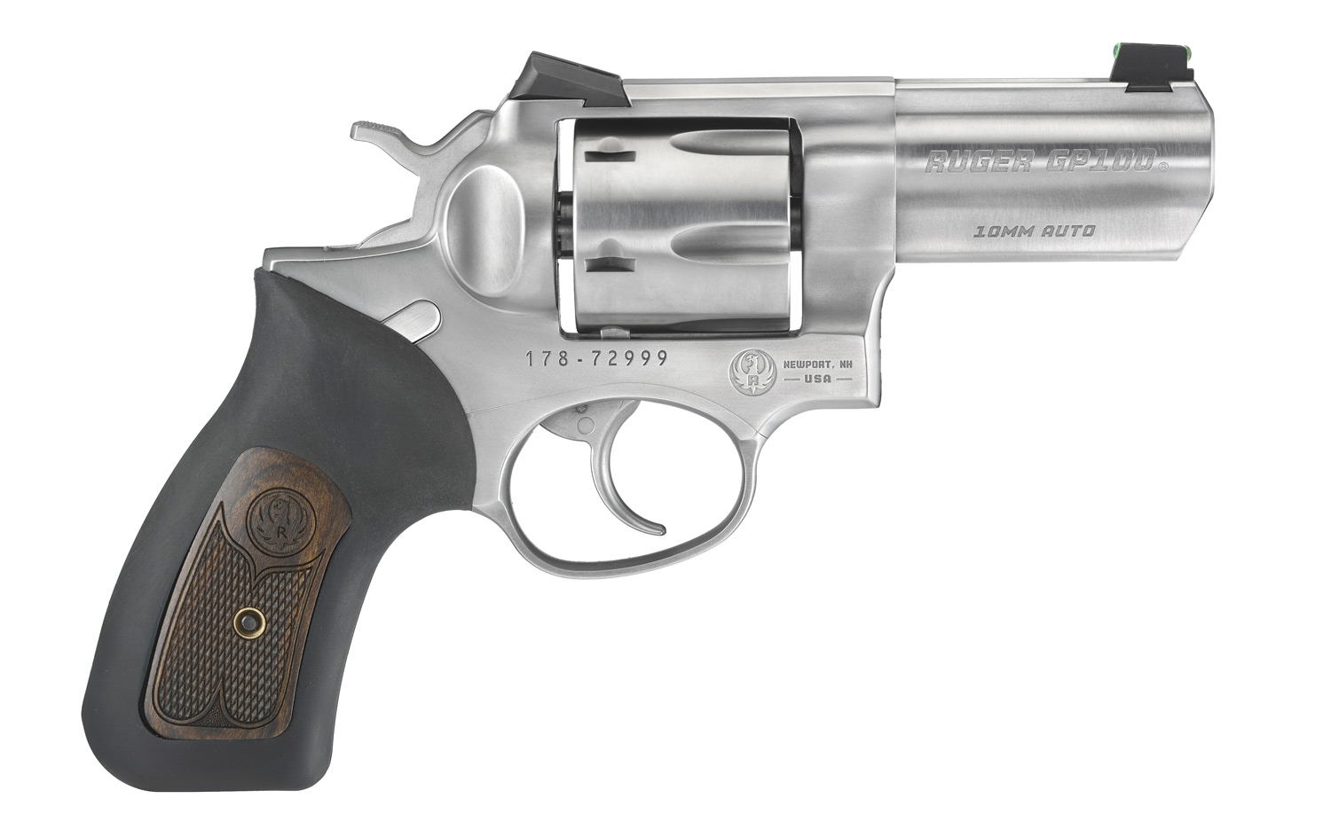 Ruger GP100 Wiley Clapp 10mm Revolver, 3" Stainless Steel