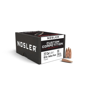 Nosler Custom Competition Rifle Bullets .22 cal .224" 69 gr HPBT 250/ct