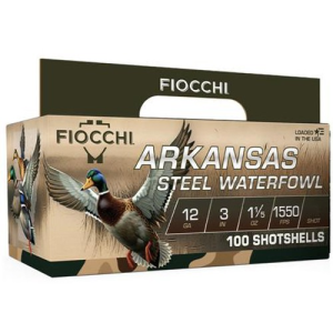FIOCCHI 12Ga Arkansas Steel Waterfowl 3" 1-1/5 3Shot 100rd