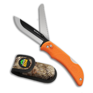 Outdoor-Edge Outdoor Edge RazorPro S Replaceable Blade Folding Knife 3-1/2" Drop Point Blade with Fold Out Saw Orange