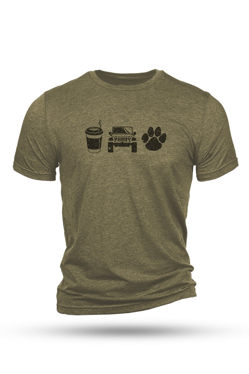 Nine Line 3 Necessities T-Shirt, Olive Green - Small