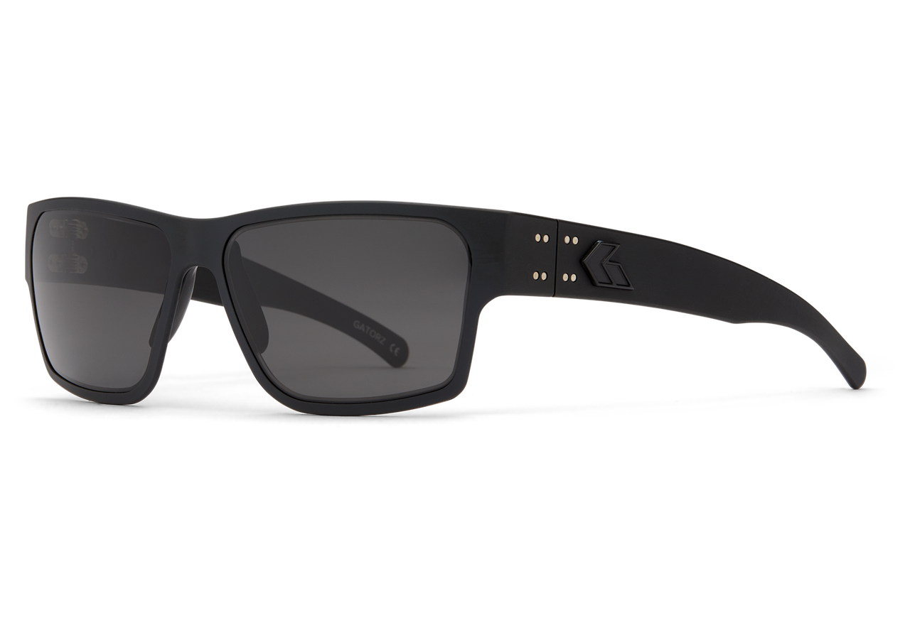 Gatorz Eyewear Delta Smoke Polarized Black w/ Black Logo