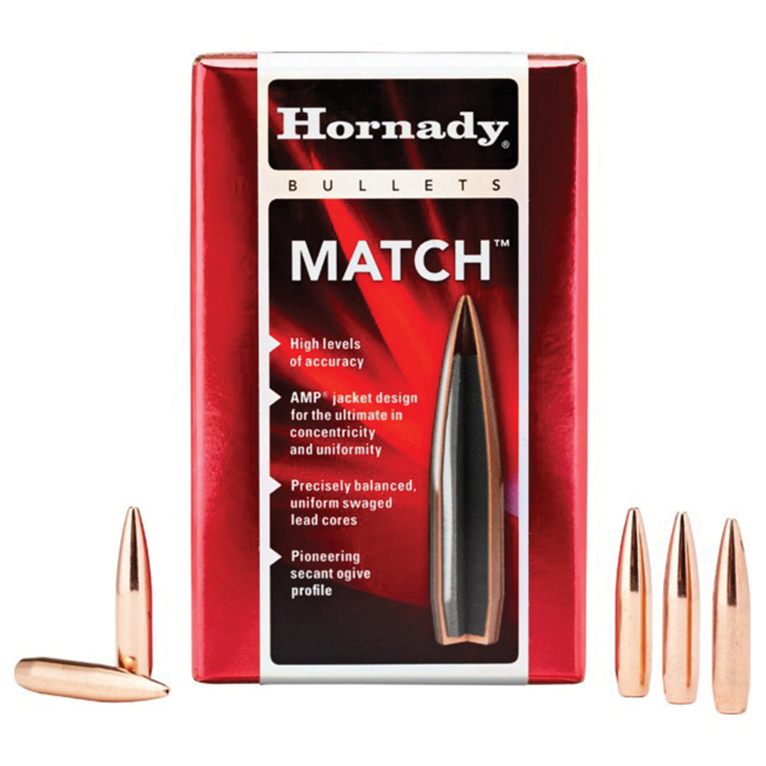Hornady 30 Cal (.308) BTHP Bullets - Match - 178gr - 100ct - 30715