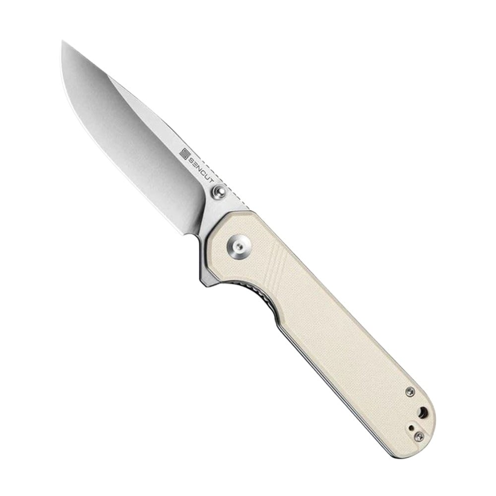 SENCUT Aetheris Folding Clip Point Knife, Ivory - S24095-1