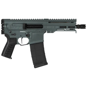 CMMG Dissent MK4 5.56 NATO 6.5" 30rd Pistol w/ Threaded Barrel - M-LOK - Charcoal Green