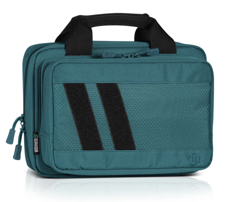 Savior Equipment Specialist Double Pistol Case, Teal - HC-DGSPORT-WS-TE