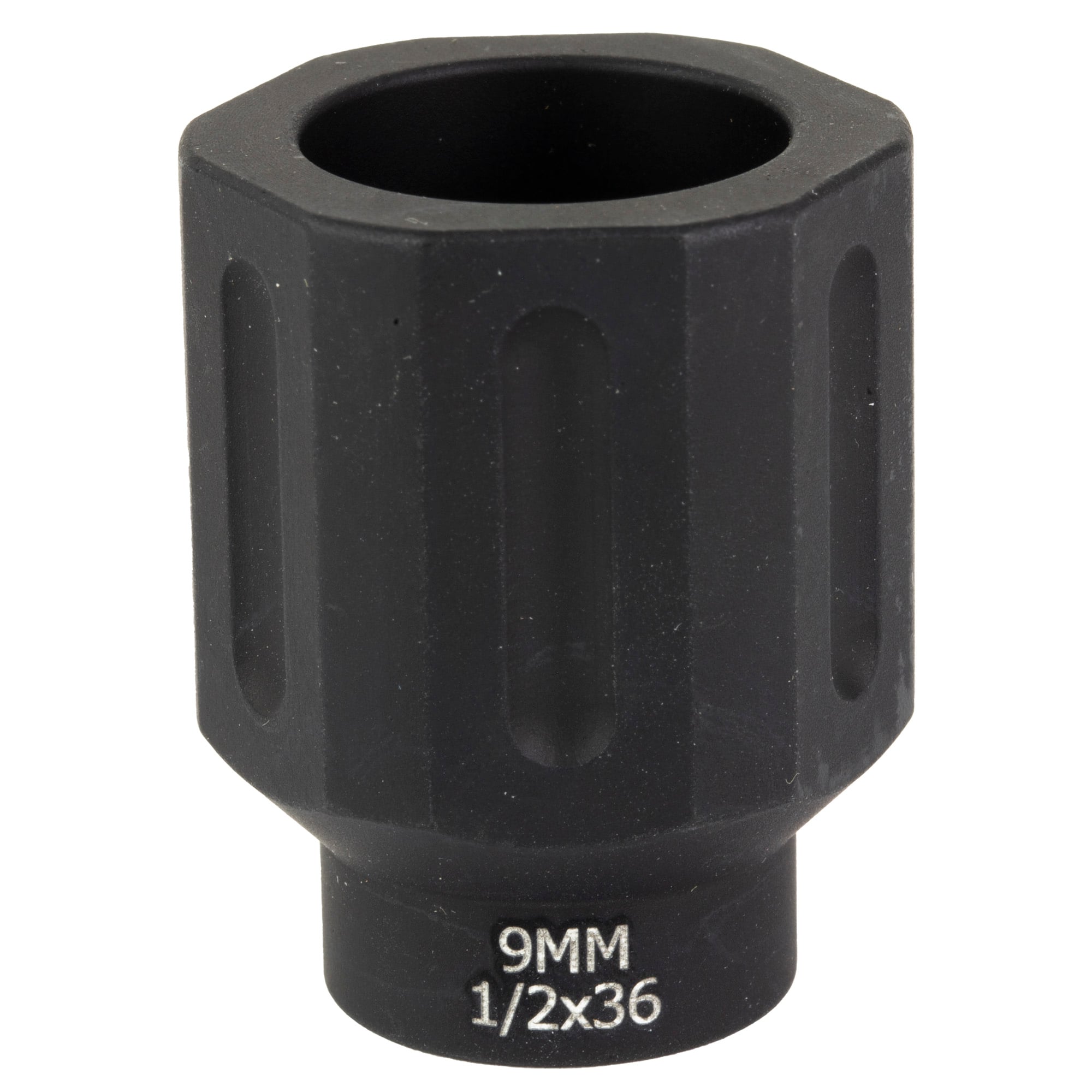 Battle Arms HEX FLASHCAN, Blast Diverter, 9mm, 1/2X36 Threaded - BADFLASHCAN612x36