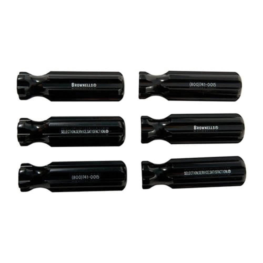 Brownells L5 Molded Plastic Tool Handle, Black Pack of 6