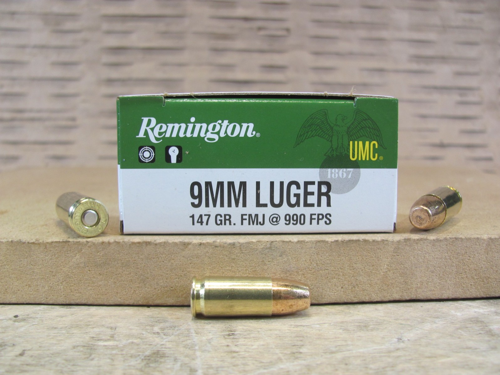 500 Round Case – 9mm Luger 147 Grain MC FMJ Remington UMC Subsonic Ammo – L9MM9 – 23732