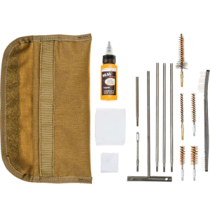 TAC SHIELD SPORTRIDGE UNIVERSAL GI FIELD CLEANING KIT13PC.W SEAL 1 CLP PLUS .556.2239MMN COYOTE