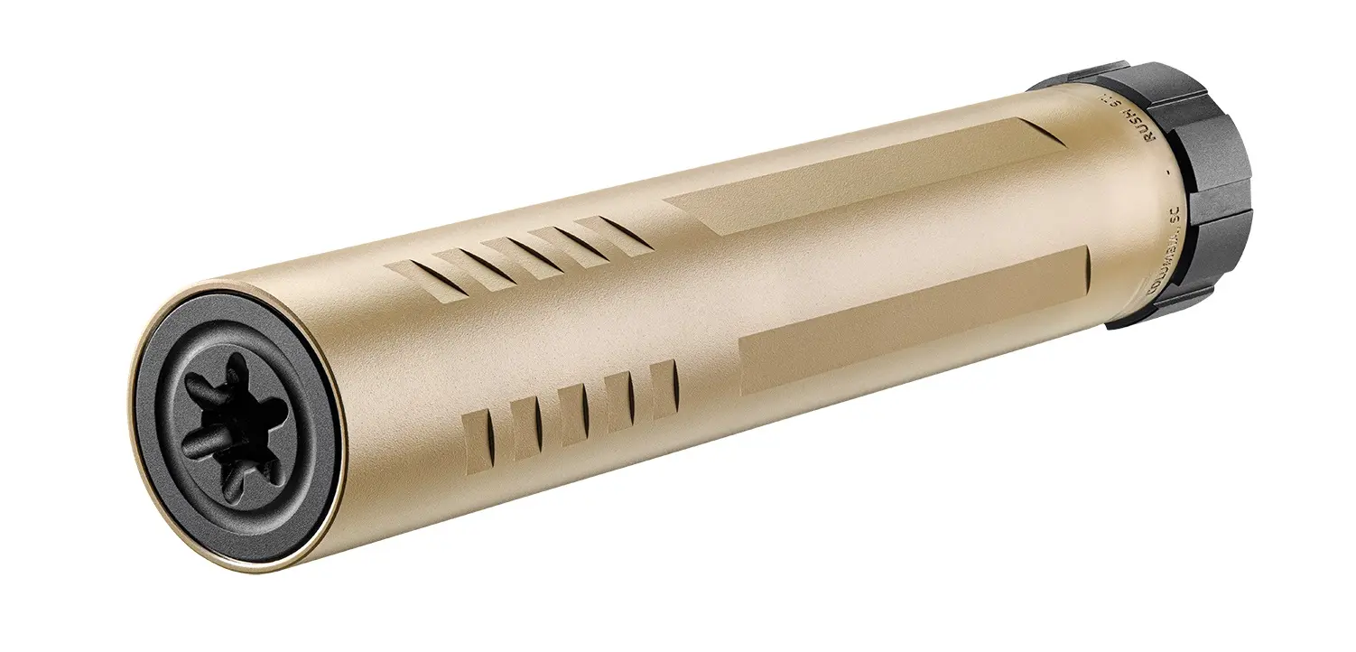FN Rush 9Ti 9mm Suppressor, 7.3" Length, FDE