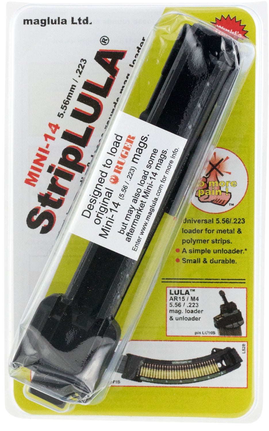 Maglula StripLULA Mini-14 .223 Rem/5.56 Polymer Magazine Loader, Black - SL52B